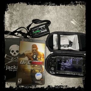 MODDED!! psp 3000 slim with 128gbs of games